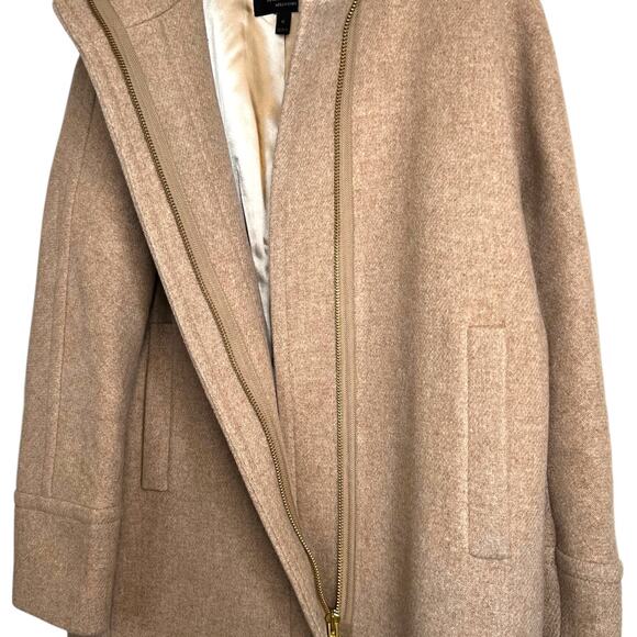 J.CREW Toscana Coat in Italian Stadium Cloth by Nello Gori Wool Blend Tan W's 12 - Picture 4 of 10